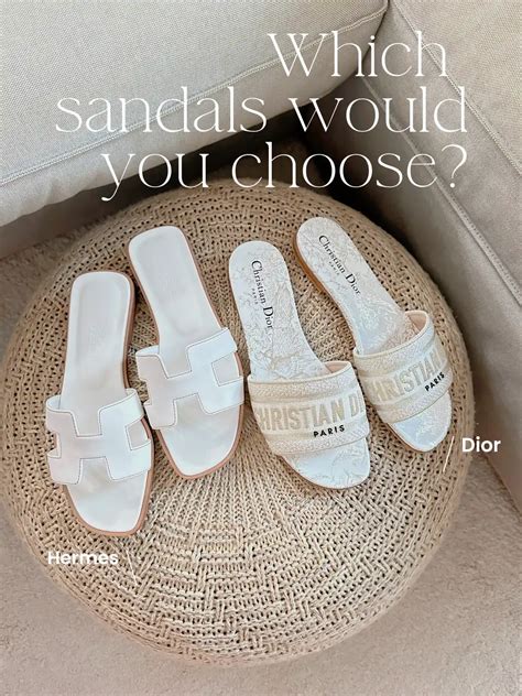 hermes oran or dior dway|Dior Dway vs. Hermes Oran: A Sandal Showdown! .